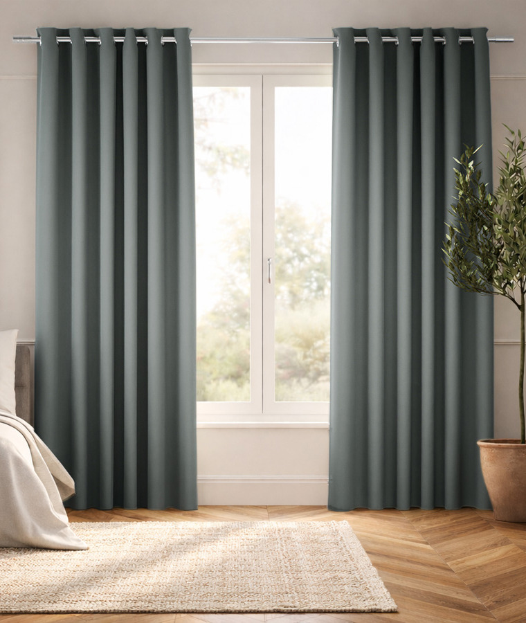 Rideaux Occultants Extérieurs Blancs - Lot De 2 (1.2m X 1.5m Chaque) - Polyester - Pour Terrasse, Jardin, Fenêtre - 2
